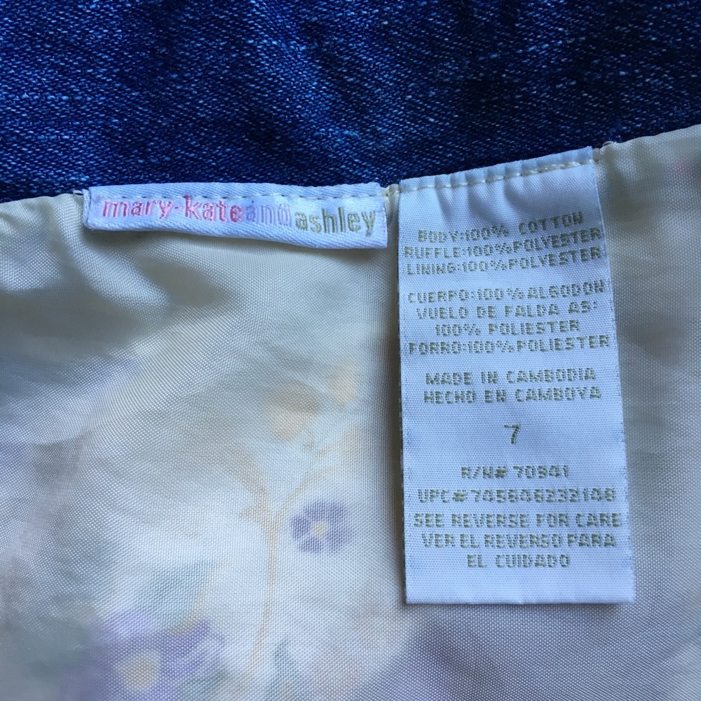 Denim & Ruffle Skirt - Picture 3 of 4